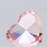 Laboratuvarda Yetiştirilmiş CVD Elmas Karışımı Canlı Pembe Fantazi Renk 1 Karat Brillant Kesim EX Kalite 10/10 Sertlik Etik Taş Nişan Yüzüğü