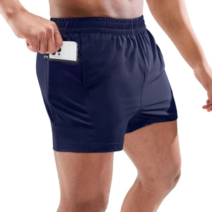 Shorts de sport pour hommes Sportswear Running Gym Shorts d'entraînement Logo personnalisé Short de sport pour hommes 2 en 1 vierge - Product Image 4