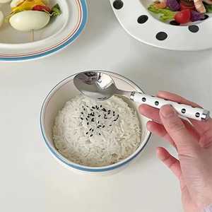 Couverts design Fourchette Collection Finition miroir Acier avec résine artistique époxy Poignées en bois pour hôtels Utilisation élégante à domicile - Product Image 2