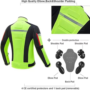 เสื้อแจ็กเก็ตมอเตอร์ไซด์ใส่ได้ทั้งผู้ชายและผู้หญิงใส่ลำลองสำหรับฤดูหนาวแจ็คเก็ตหนังดีไซน์ตามสั่งกันลมไซส์ใหญ่พิเศษ - Product Image 5