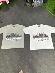 Camiseta de algodón con lavado ácido para hombre con impresión DTF Etiqueta de cuello personalizada 100% algodón Los mejores precios de Tansy Industry - Product Image 5