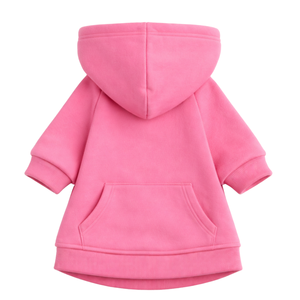 Sudadera con Capucha para Perro, Color Rosa Pálido, Forro Polar Suave, Sudadera con Capucha para Mascotas, Cálida y Acogedora, Ropa de Invierno para Perros Pequeños y Medianos, para Exteriores - Product Image 5