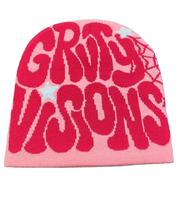 Casquettes et bonnets unisexes en polyester/coton tricotés sur mesure avec broderie à la main, chapeaux chauds de voyage fabriqués par des fabricants vietnamiens