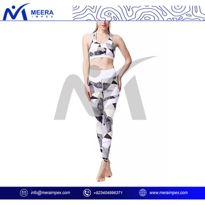 Custom Women Sublimation Yoga Set Quick Dry Breathable Sports <b>Bra</b> Leggings Gym Workout Activewear OEM Logo Printed - Product Image 3