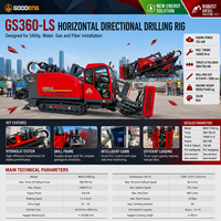 GOODENG GS360-LS 380/760kN Machine de forage HDD diesel pour traversées souterraines sans tranchée