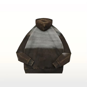 Angustiado Sun Faded Hoodie 100% algodón Heavyweight Acid Wash French Terry Hoodie Precio al por mayor - Product Image 4