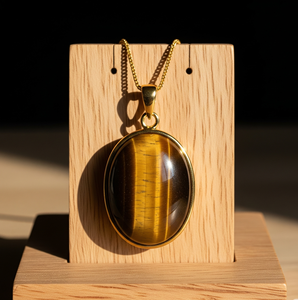 จี้925รูปวงรีทรงหยดน้ำสไตล์โบฮีเมียนโซ่อันโอชะจี้คริสตัลบำบัดจี้แฟชั่น - Product Image 1