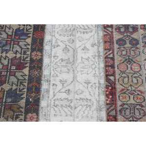 2.6x8.7 ft <b>Runner</b> Vintage Turkish Rug, <b>Red</b> Moroccan Wool Rug - Product Image 5
