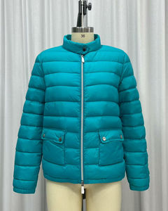 Veste matelassée en toile pour femmes tendance, tricotée, respirante, coupe-vent, manches longues, pour l'hiver - Product Image 6