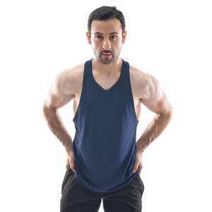 Débardeur de sport pour homme 100% coton de haute qualité, personnalisé, extensible, dos nageur, tricoté, respirant, séchage rapide pour l'été, décontracté - Product Image 6