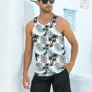 2024 personnalisé hommes haut qualité débardeur sport sans manches coton gilet adultes taille Sublimation hommes débardeur - Product Image 4