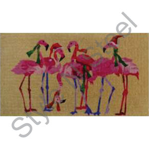 Swan Group Bird Print Design Tapis synthétique lisse et soyeux Ensemble de paillasson coloré pour chambre à coucher - Product Image 1