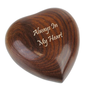 Recuerdo de urna de cremación de mascotas, producto ew, corazón de madera de estilo único hecho a mano - Product Image 5