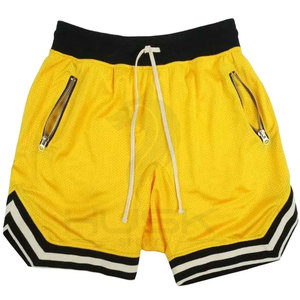 Short de basket-ball en maille personnalisé OEM, Logo brodé par Sublimation, short de basket-ball pour hommes, couleur personnalisée et Logo - Product Image 2