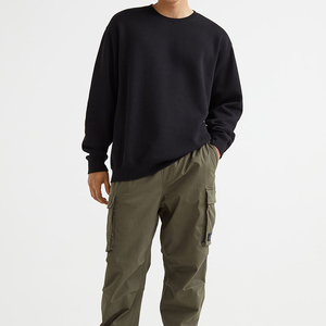 สเวตเชิ้ตคอกลมสีฟ้าสำหรับผู้ชายทำจากผ้าฝ้าย100% สูงออกแบบได้ตามที่ต้องการ - Product Image 4