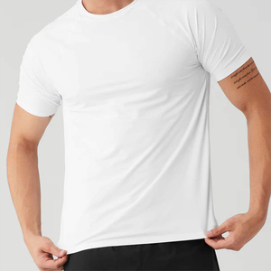 Camiseta deportiva de gimnasio para hombre, ropa deportiva de manga corta de secado rápido para entrenamiento físico, 100% algodón, respetuosa con el medio ambiente - Product Image 5