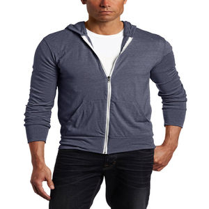 Vente en gros d'usine Sweat à capuche uni personnalisé de haute qualité pour hommes 100% coton tissu respirant Hip Hop Streetwear pull décontracté - Product Image 1