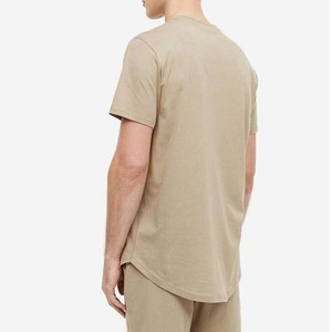 Ensemble d'été jumeau décontracté pour hommes 100% coton T-Shirt Shorts coupe régulière Logo personnalisé broderie imprimé couleur unie respirant - Product Image 2