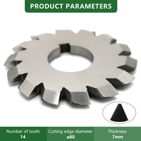 Outils de coupe d'engrenages HSS, degrés CNC, fraise à engrenages à involute, 8 pièces # Fraises à module HSS 1-8 pour fraisage d'engrenages