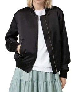 เสื้อแจ็คเก็ตบอมเบอร์แขนยาวสำหรับผู้หญิง ฤดูหนาว อุ่นสบาย บุด้วยใยฝ้าย รับสกรีนโลโก้ ราคาส่งจากโรงงาน - Product Image 4