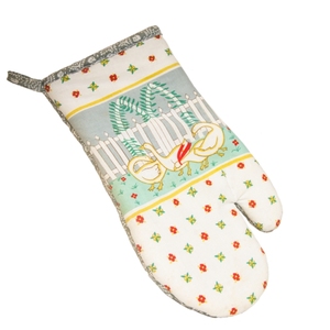 Floral Printed Design Cotton Soft Professional 100 % OEM Best Rated <b>Oven</b> Mitten's for Multipurpose Use - Product Image 6