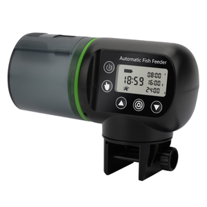 Distributeur automatique de nourriture pour aquarium, distributeur automatique de nourriture pour poissons, AF-2021C, minuterie réglable, portion de 200 ml, grande capacité pour les vacances, réservoir - Product Image 1