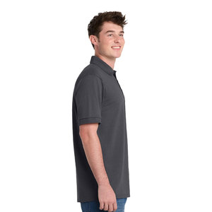 Polo classique décontracté à manches courtes en jersey uni pour homme, coupe classique - Product Image 5