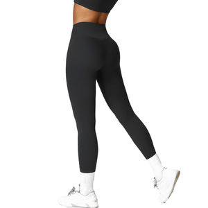 Leggings à taille haute à quatre sens extensibles populaires pour femmes Contrôle du ventre Cyclisme Entraînement Yoga - Product Image 2