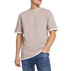 T-shirts décontractés en coton biologique pour hommes, design personnalisé, qualité supérieure, vente en gros, style hip-hop, été - Product Image 1