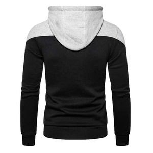 Sudadera con capucha para hombre, abrigo para hombre, Sudadera con capucha de Color en contraste, chaqueta de invierno para hombre con solapa con cremallera, manga larga - Product Image 3