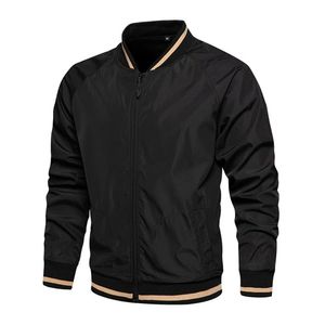 OEM Wholesale Stylish <b>Men's</b> Bomber <b>Jacket</b> Custom Design Lightweight Windbreaker Casual Outerwear Windbreaker Softshell <b>Jackets</b> - Product Image 1