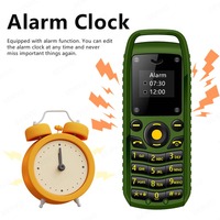 Teléfono Móvil Mini B25 2G GSM Doble SIM en Espera, con Lista Negra, Alarma, Tamaño de Bolsillo, Teléfono con Botones Pequeños