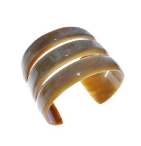 Brazalete de Cuerno Natural para Mujer 2025, Diseño Sencillo para Regalo, Color Cuerno, Producto Artesanal Natural Hecho a Mano - Product Image 2