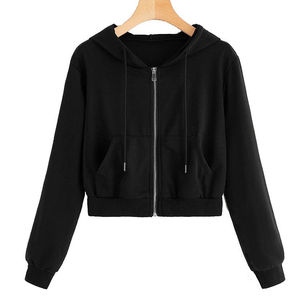 Fabricants de sweats à capuche zippés en coton avec fermeture éclair lourde sérigraphie personnalisée sweats à capuche zippés courts pour hommes respirant prix bon marché - Product Image 3