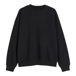 Sweat-shirt à col rond en molleton 100% coton premium pour homme, écologique, respirant, avec logo imprimé en relief sur le devant, 240g - Product Image 1