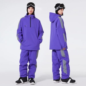 Conjunto de Traje de Esquí para Hombre y Mujer, Impermeable, Cortavientos, Abrigado, Ropa de Snowboard con Capucha para Parejas - Product Image 5