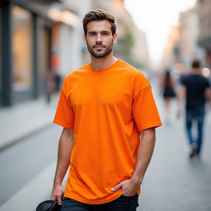 Ropa informal de calle, camisetas atléticas para hombre, Camiseta de algodón y poliéster con ajuste muscular, camiseta de moda de verano para hombre, camisetas de ajuste Regular para hombre - Product Image 4