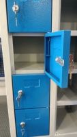 Mini casier en métal, 30 compartiments, serrure à clé en acier, Fitness, gymnase, école, hôpital, usine, trente niveaux