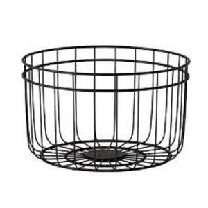 Best sale Prices iron Round Storage <b>baskets</b> Kitchenware <b>wire</b> <b>basket</b> Black Color Kitchenware tabletop Usage - Product Image 2
