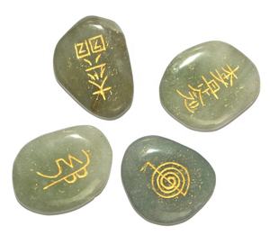 Pierre Semi-Précieuse Artisanat Onyx Noir Reiki Maître Pierres Ovales Ensemble - Product Image 2