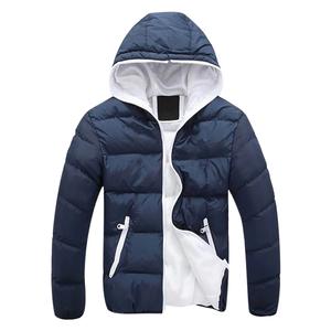Chaquetas de talla grande para hombre, abrigos acolchados cálidos de invierno, chaqueta cortavientos con cuello alto, ropa de moda personalizada OEM - Product Image 1