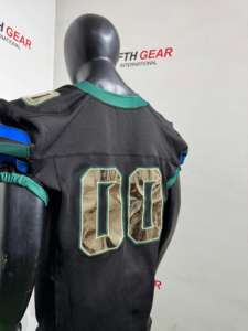 TF Personnalisé 2024 Élégant Sublimation Football Américain Porter des Uniformes Entièrement Personnalisation Broderie Football Américain Maillots - Product Image 6