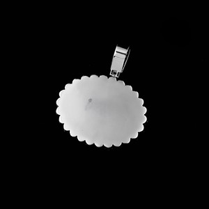 Pendentif Hip Hop en stock, 39 mm de largeur, argent sterling 925, diamant moissanite VVS, pendentif photo souvenir - Product Image 2