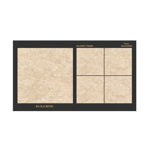 2022 fabricación profesional nuevo Nilange Beige marrón vena dorada porcelana cerámica suelo mármol azulejo moderno hogar ladrillo refractario - Product Image 5