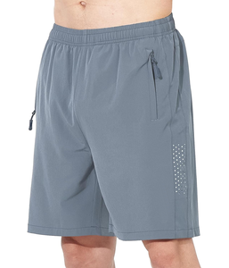 Pantalones cortos de entrenamiento transpirables de secado rápido sólidos ecológicos con logotipo personalizado para hombre de talla grande atléticos para gimnasio Fitness deporte Cargo Casual - Product Image 4