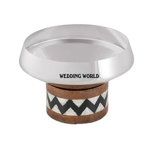 Cuenco de acero para chocolate Forma redonda elegante Cuenco dulce de lujo Vajilla Venta caliente Cuenco de chocolate de lujo al por mayor - Product Image 1