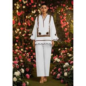 Conjuntos de traje para mujer FARASH EMB, conjunto elegante de 2 piezas - Product Image 3