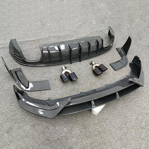 Kit de carrosserie en Fiber de carbone Offres Spéciales Runde pour <span class=keywords><strong>Audi</strong></span> <span class=keywords><strong>Q5</strong></span> Q5L SQ5 2021-2023 pièces de carrosserie de tuyau d'échappement de diffuseur arrière de lèvre avant de fibre de carbone - Product Image 6