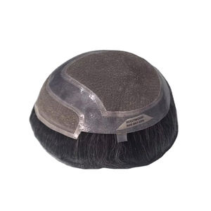 Toupet pour homme Taz Hair, perruque 100% cheveux humains, densité brute 60%-150%, cheveux indiens Remy, pièces imperméables, vague d'eau - Product Image 3