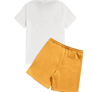 Nouvel ensemble de sport en gros Équipement de course d'été pour hommes Vêtements à séchage rapide T-shirt à manches courtes Vêtements de fitness pour entraînement sportif - Product Image 2